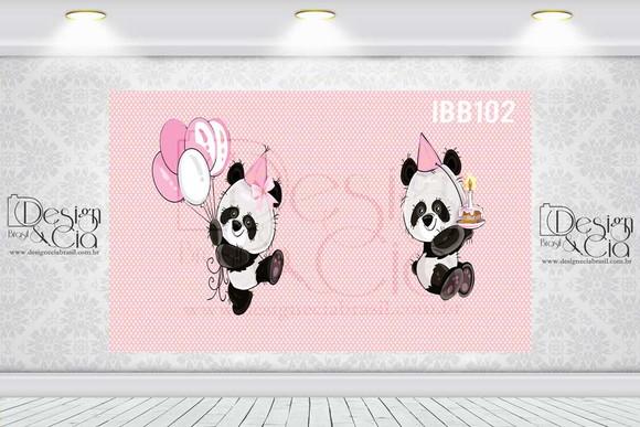 Painel Sublimado - Pandas 4m x 3m