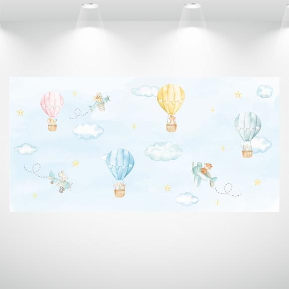 Papel de Parede Balões
