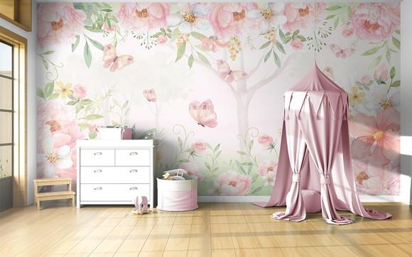Papel de Parede Jardim das Borboletas - 5x2,8m