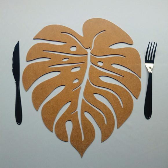 Sousplat mdf Folha Costela de Adão - 3mm