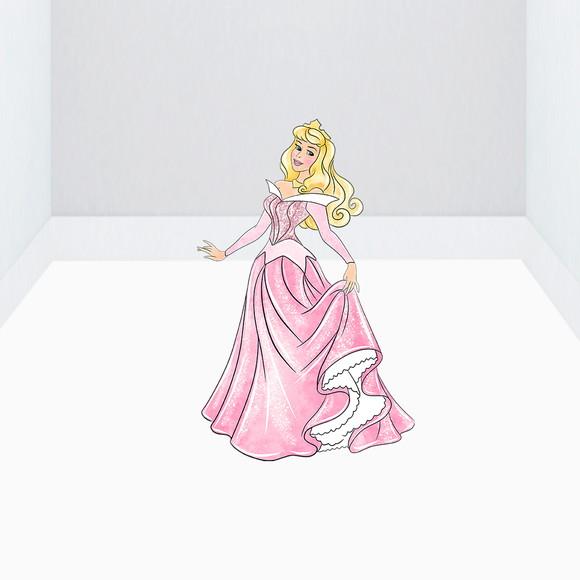 Totem 1,5 m Princesa Aurora - Bela Adormecida Desmontável