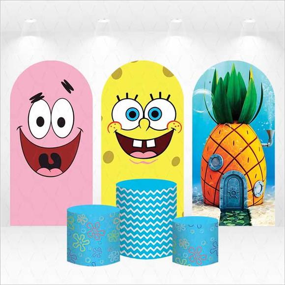 Trio de Capas de Painel e Cilindros Bob Esponja