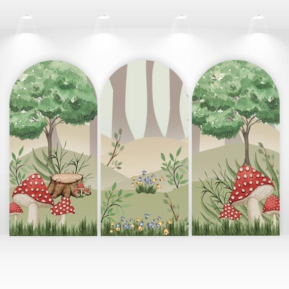 Trio de Capas de Painel e Cilindros Bosque