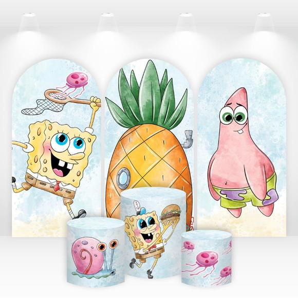 Trio de Capas de Painel e Cilindros Bob Esponja