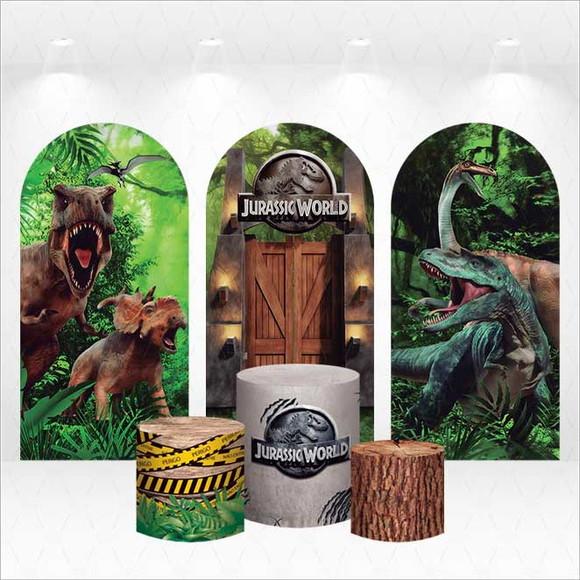 Trio de Capas de Painel e Cilindros Jurassic World