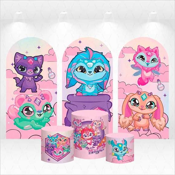 Trio de Capas de Painel e Cilindros Magic Mixies Mixlings
