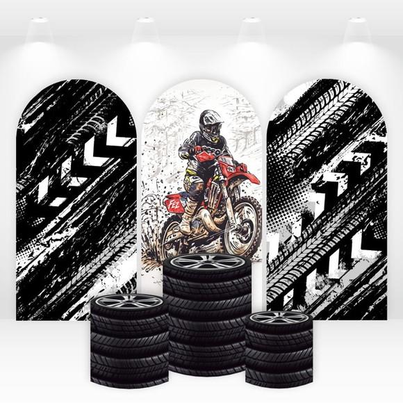 Trio de Capas de Painel e Cilindros Motocross