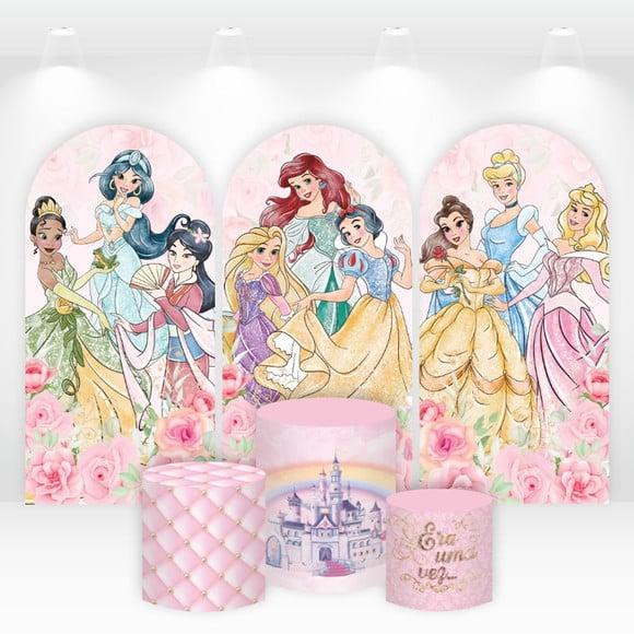 Trio de Capas de Painel e Cilindros Princesas