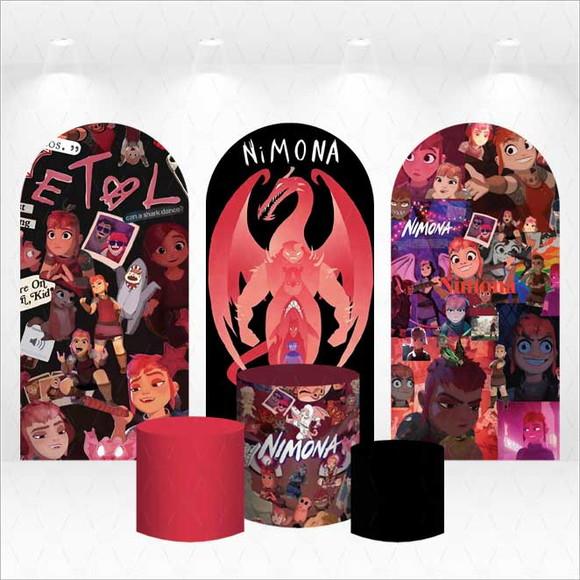 Trio de Capas de Painel e Cilindros Nimona