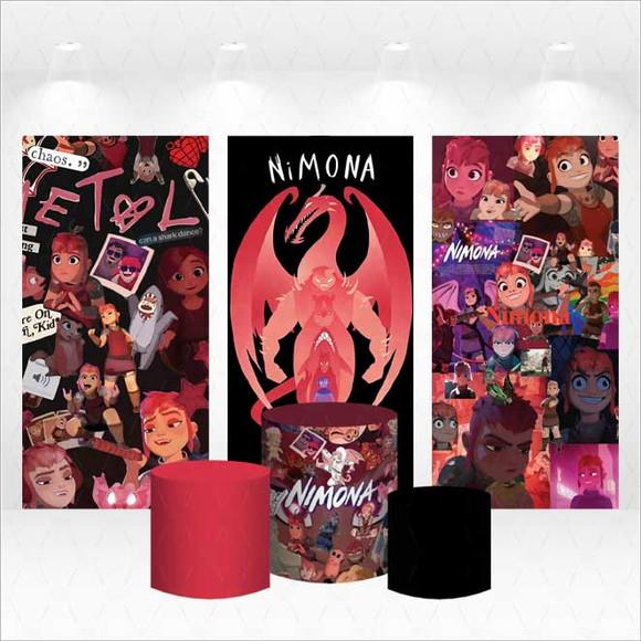 Trio de Capas de Painel e Cilindros Nimona