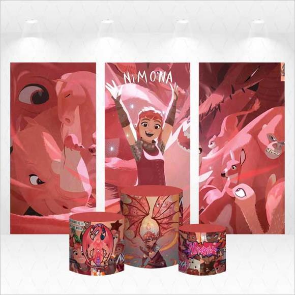 Trio de Capas de Painel e Cilindros Nimona