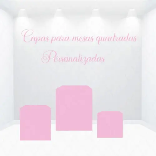 Capa de Mesa Retangulares/cubo Personalizado