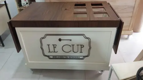 Carrinho Gourmet 1m- Personalizado Desmontável