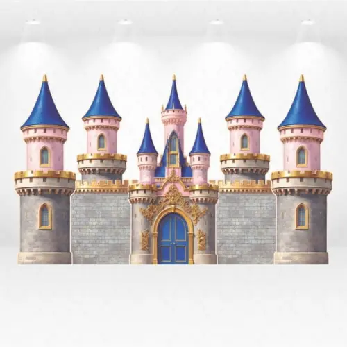 Cenário Display/totem Castelo Princesas Desmontável em mdf