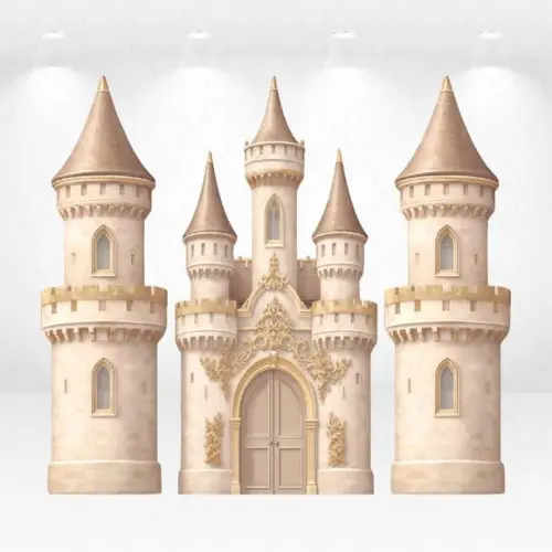 Cenário Display/totem Castelo Princesas Desmontável em mdf