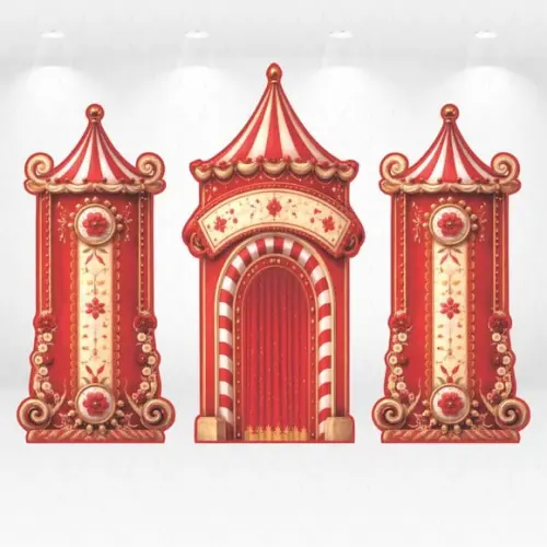 Cenário Display/totem Circo Desmontável em mdf Adesivado