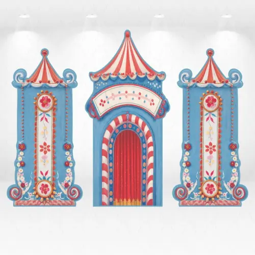 Cenário Display/totem Circo Desmontável em mdf Adesivado