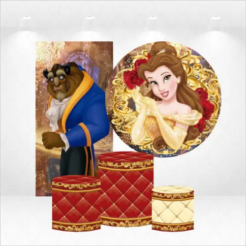 Conjunto De Capas Bela E A Fera