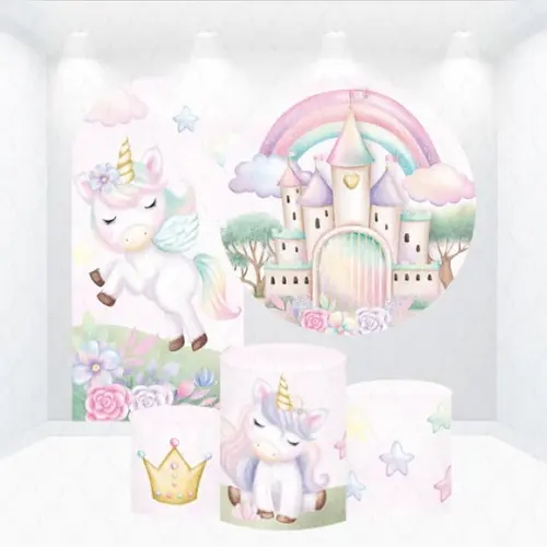 Conjunto de Capas Castelo de Princesa Unicórnio