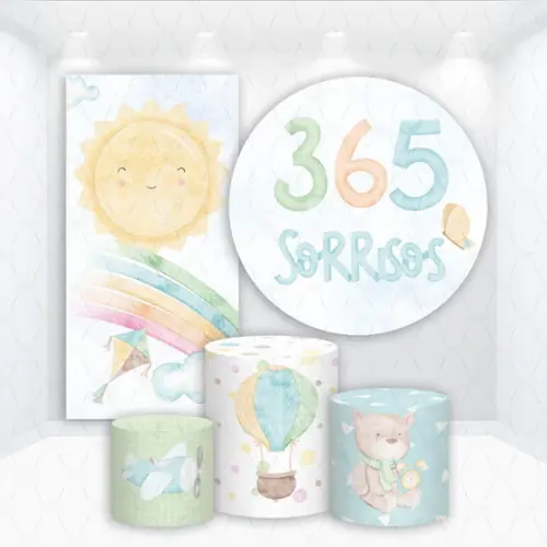 Conjunto de Capas de Painel e Cilindros 365 Sorrisos