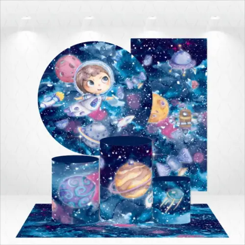 Conjunto De Capas De Painel E Cilindros Astronauta