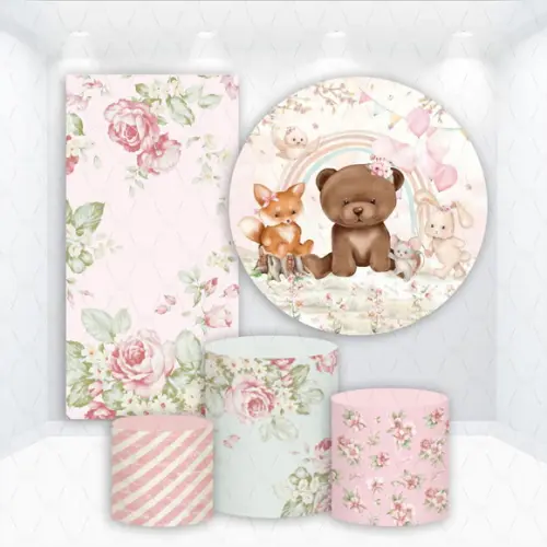 Conjunto de Capas de Painel e Cilindros Bosque Encantado