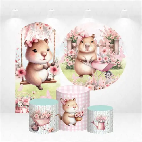 Conjunto de Capas de Painel e Cilindros Capivara