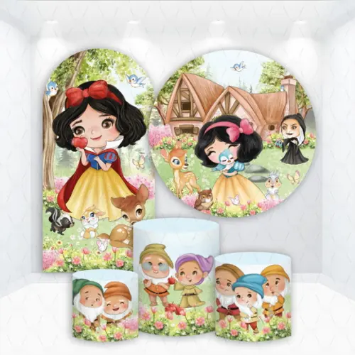 Conjunto de Capas de Painel e Cilindros Branca de Neve