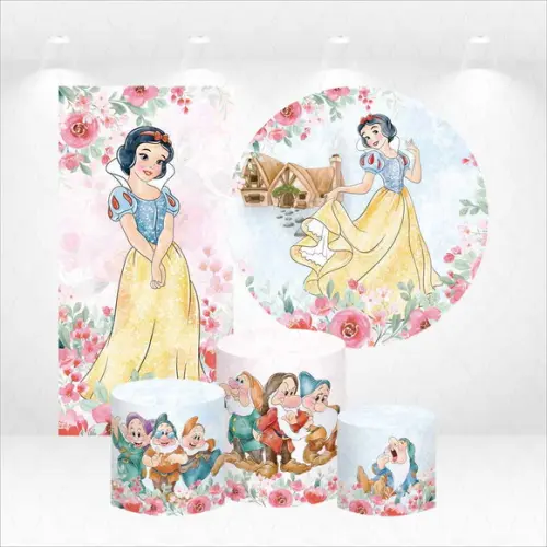 Conjunto de Capas de Painel e Cilindros Branca de Neve
