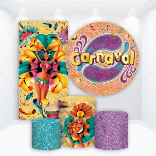 Conjunto de Capas de Painel e Cilindros Carnaval