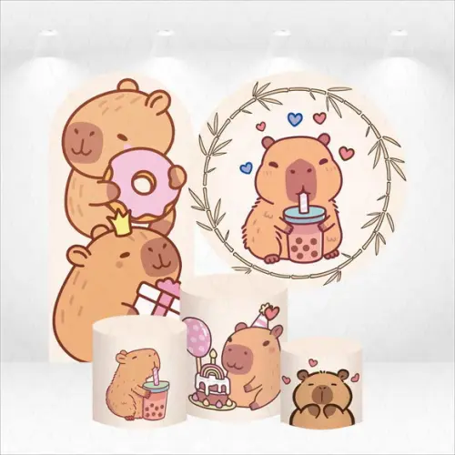 Conjunto de Capas de Painel e Cilindros Capivara