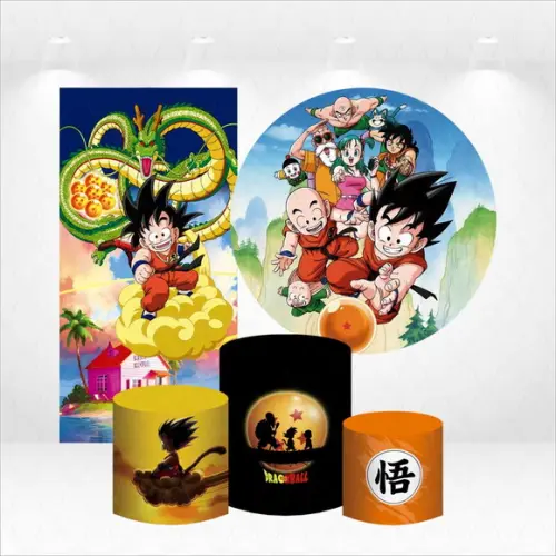 Conjunto de Capas de Painel e Cilindros Dragonball