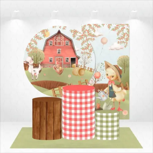 Conjunto De Capas De Painel E Cilindros Fazendinha