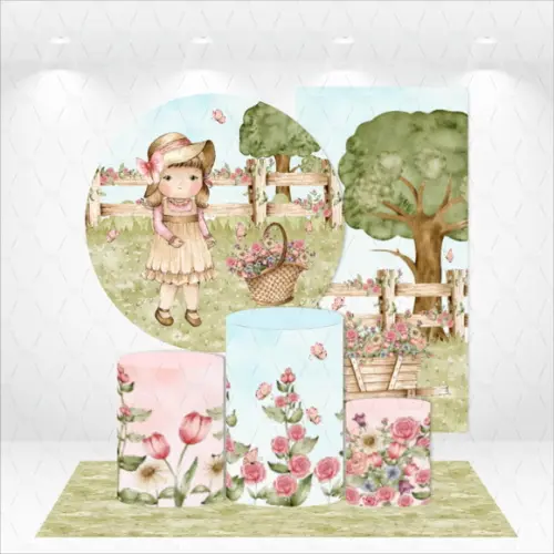 Conjunto De Capas De Painel E Cilindros Fazendinha