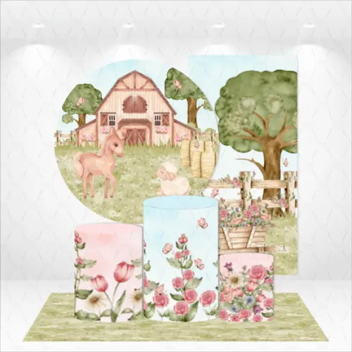 Conjunto De Capas De Painel E Cilindros Fazendinha