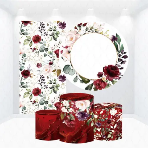 Conjunto de Capas de Painel e Cilindros Floral