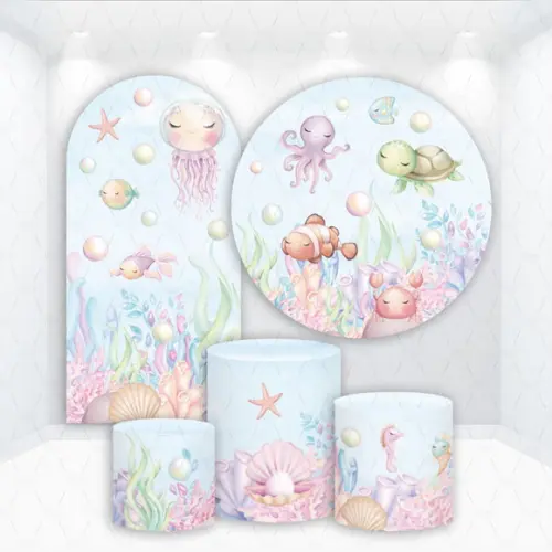 Conjunto de Capas de Painel e Cilindros Fundo do Mar