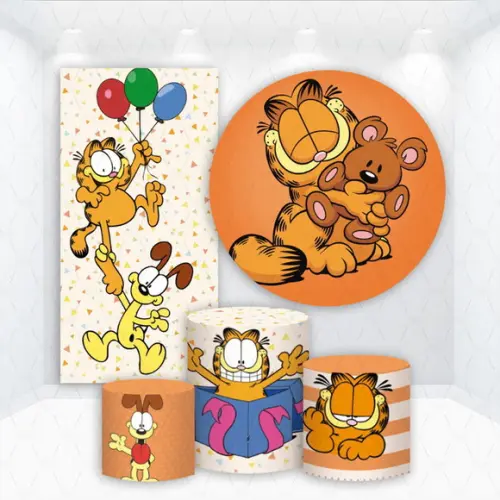 Conjunto de Capas de Painel e Cilindros Garfield