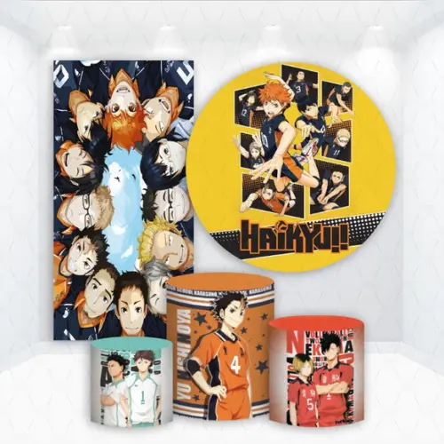 Conjunto de Capas de Painel e Cilindros Haikyu!!