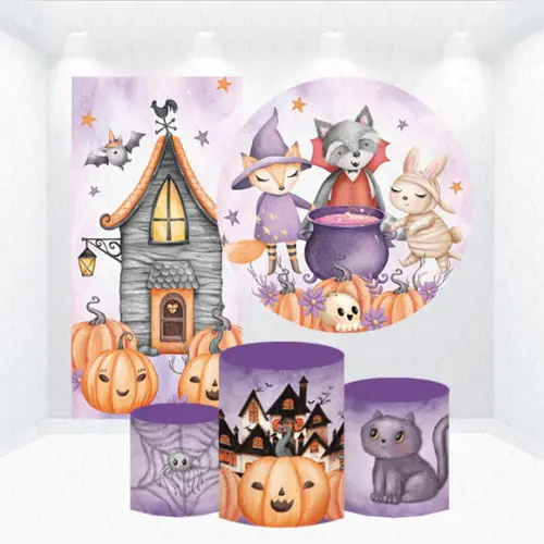 Conjunto de Capas de Painel e Cilindros Halloween