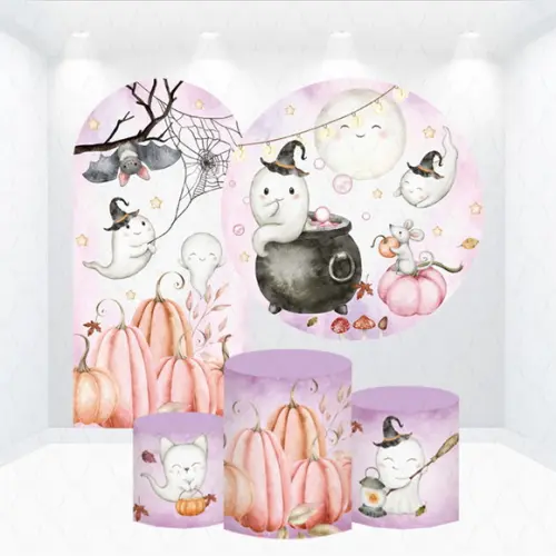 Conjunto de Capas de Painel e Cilindros Halloween
