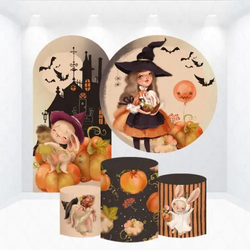 Conjunto de Capas de Painel e Cilindros Halloween