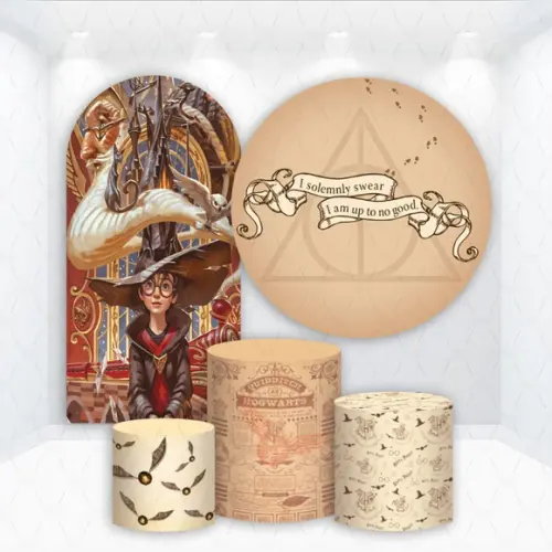Conjunto de Capas de Painel e Cilindros Harry Potter
