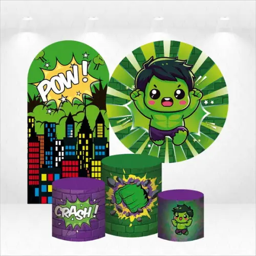 Conjunto de Capas de Painel e Cilindros Hulk Baby