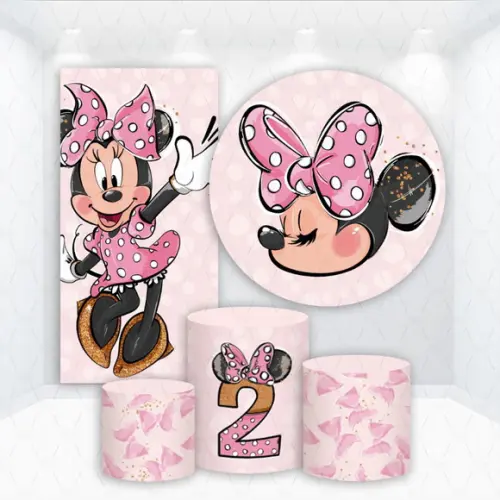 Conjunto de Capas de Painel e Cilindros Minnie com Idade
