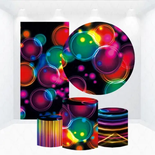 Conjunto de Capas de Painel e Cilindros Neon