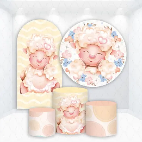 Conjunto de Capas de Painel e Cilindros Ovelhinha