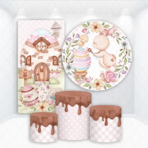 Conjunto de Capas de Painel e Cilindros Pascoa