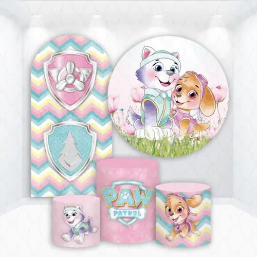 Conjunto de Capas de Painel e Cilindros Patrulha Canina