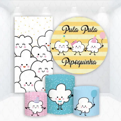 Conjunto de Capas de Painel e Cilindros Pipoquinha
